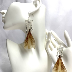 cercei handmade unicat din rasina si flori natural 00847 -  - Artynos.ro