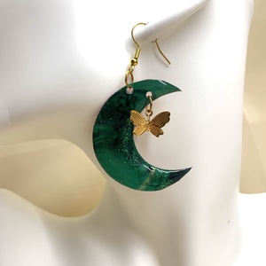 cercei soarele si luna  00679 - bijuterii - cercei - cercei din rășină - Artynos.ro