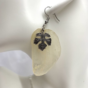 set bijuterii cu flori naturale Orhidee 00568 - bijuterii - seturi de bijuterii - Artynos.ro