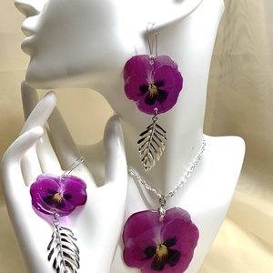 Set bijuterii handmade unicat din rasina 00524, , Confectionarea bijuteriilor, ARTYNOS