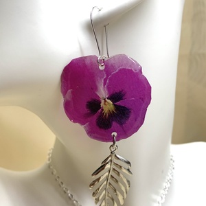 Set bijuterii handmade unicat din rășină 00524 -  - Artynos.ro