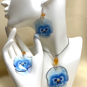 Set bijuterii handmade unicat din rasina 00521 - Artynos.ro