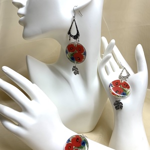 Set bijuterii handmade unicat din rasina 00507, Bijuterii, Seturi de bijuterii, Confectionarea bijuteriilor, ARTYNOS