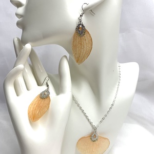 Set bijuterii handmade unicat din rasina si orhidee naturale 00917, Bijuterii, Seturi de bijuterii, Confectionarea bijuteriilor, ARTYNOS