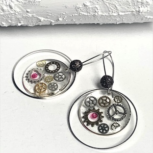 cercei handmade Steampunck 01002 -  - Artynos.ro