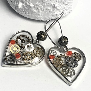   cercei handmade Steampunck  00121 - bijuterii - cercei lungi - Artynos.ro