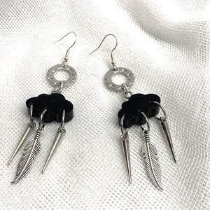 cercei handmade unicat din rasina 01016 -  - Artynos.ro