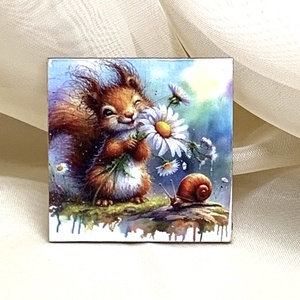 Magnet de frigider - decorat manual 01060 - Artynos.ro