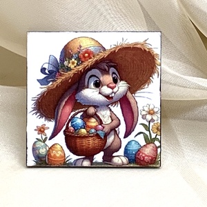 Magnet de frigider - decorat manual 01075, Casa & Stil de viata, Accesorii pentru echipamente de bucatarie, Decoratii de bucatarie, Magneti de frigider, Decoupage, transfer si tehnici servetel, ARTYNOS