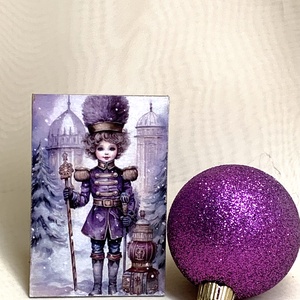 Magnet de frigider - decorat manual 01087, Casa & Stil de viata, Accesorii pentru echipamente de bucatarie, Decoratii de bucatarie, Magneti de frigider, Decoupage, transfer si tehnici servetel, ARTYNOS