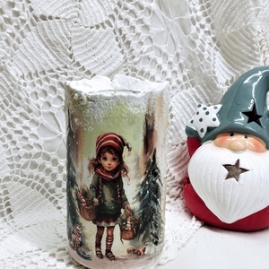 Suport lumanare decorat manual 01108 - Artynos.ro