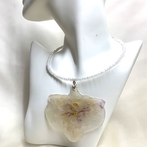 Colier-pandantiv cu flori naturale Orhidee 01134 -  - Artynos.ro