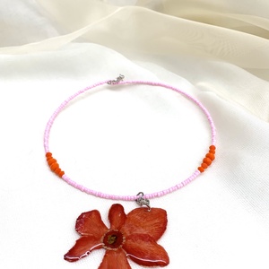 Colier-pandantiv cu flori naturale Narcisa 01135 -  - Artynos.ro