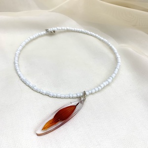 Colier-pandantiv cu flori naturale  01138 - bijuterii - coliere - coliere cu pandative - Artynos.ro