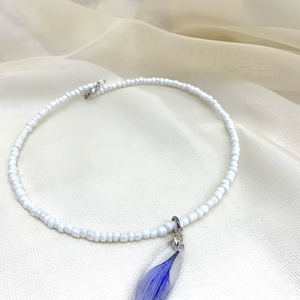 Colier-pandantiv cu flori naturale 01153 - bijuterii - coliere - coliere cu pandative - Artynos.ro