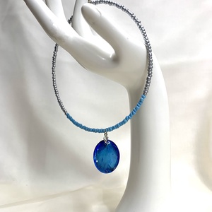 Colier-pandantiv cu flori naturale 01158 - bijuterii - coliere - coliere cu pandative - Artynos.ro