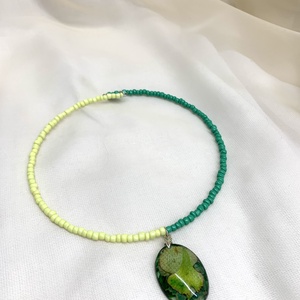 Colier-pandantiv cu flori naturale 01159 - bijuterii - coliere - coliere cu pandative - Artynos.ro