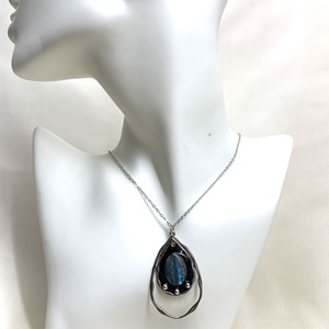 Colier -pandantiv cu scoici veritabile sidefate Abalone (Paua) 01161, Bijuterii, Coliere, Coliere cu pandative, Confectionarea bijuteriilor, ARTYNOS