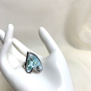 Inel cu scoici veritabile Abalone (Paua) 01167 - bijuterii - inele - inele cu figurine - Artynos.ro