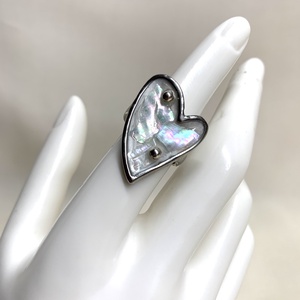 Inel cu scoici veritabile Abalone (Paua) 01169, Bijuterii, Inele, Inele cu figurine, Confectionarea bijuteriilor, ARTYNOS