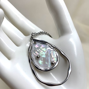 Colier -pandantiv cu scoici veritabile sidefate Abalone (Paua) 01171 -  - Artynos.ro