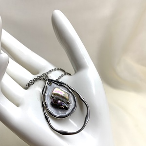 Colier -pandantiv cu scoici veritabile sidefate Abalone (Paua) 01172 -  - Artynos.ro