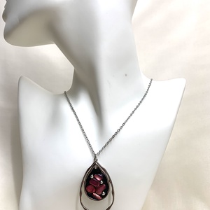 Colier -pandantiv cu scoici veritabile sidefate Abalone (Paua) 01160 - Artynos.ro