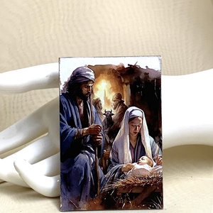 Magnet de frigider - decorat manual 01180, Casa & Stil de viata, Accesorii pentru echipamente de bucatarie, Decoratii de bucatarie, Magneti de frigider, Decoupage, transfer si tehnici servetel, ARTYNOS