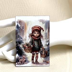 Magnet de frigider - decorat manual 01181 - Artynos.ro