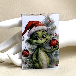 Magnet de frigider - decorat manual 01187, Casa & Stil de viata, Accesorii pentru echipamente de bucatarie, Decoratii de bucatarie, Magneti de frigider, Decoupage, transfer si tehnici servetel, ARTYNOS