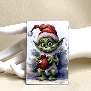 Magnet de frigider - decorat manual 01188, Casa & Stil de viata, Accesorii pentru echipamente de bucatarie, Decoratii de bucatarie, Magneti de frigider, Decoupage, transfer si tehnici servetel, ARTYNOS