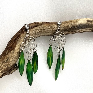 cercei cu Crizanteme 00989 - Artynos.ro