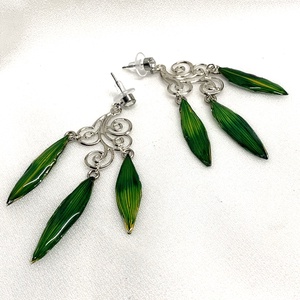 cercei cu Crizanteme 00989 -  - Artynos.ro