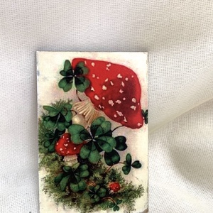 Magnet de frigider - decorat manual 01199, Casa & Stil de viata, Accesorii pentru echipamente de bucatarie, Decoratii de bucatarie, Magneti de frigider, Decoupage, transfer si tehnici servetel, ARTYNOS