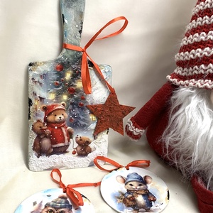 set cadou Craciun 01202, Craciun, Cadouri de Mos Craciun, Cadouri de Mos Craciun, Decoupage, transfer si tehnici servetel, ARTYNOS