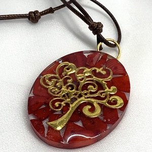  Colier cu pandantiv cu pietre semipretioase 01207 - bijuterii - coliere - coliere din pietre semiprețioase - Artynos.ro