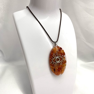 Colier-pandantiv cu pietre semipretioase 01208 - bijuterii - coliere - coliere din pietre semiprețioase - Artynos.ro