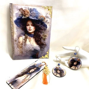 Agenda-Jurnal handmade unicat 01226, Casa & Stil de viata, Papetarie de hartie, Caiete si jurnal, Decoupage, transfer si tehnici servetel, ARTYNOS