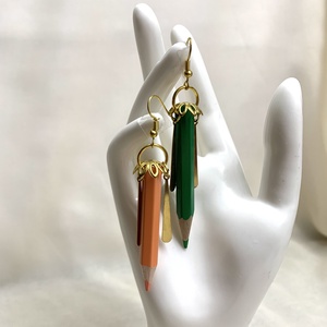 Set bijuterii creioane colorate 00528 - accesorii nuntă - bijuterii mireasă - cercei mireasă - Artynos.ro