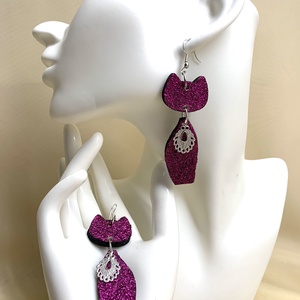 Cercei model pisica 01228, Bijuterii, Cercei, Cercei din lemn, Confectionarea bijuteriilor, ARTYNOS