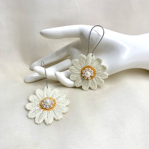 Cercei croșetați 01233 - bijuterii - cercei - cercei croșetați - Artynos.ro