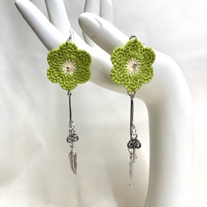 Cercei croșetați 01234 - bijuterii - cercei - cercei croșetați - Artynos.ro