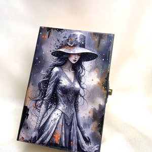 Cutie - caseta de bijuterii decorata manual 01281 - Artynos.ro