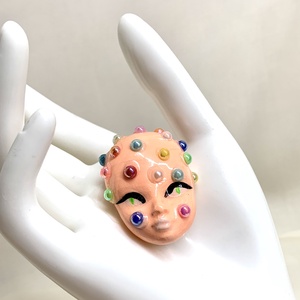 Brosa - cadouri femei 01317, Bijuterii, Brose, Confectionarea bijuteriilor, Lucrare cu argila, ARTYNOS