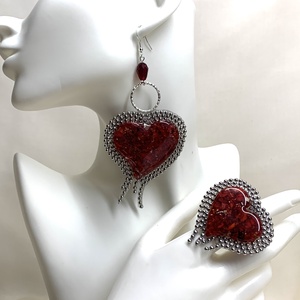 Set bijuterii cu Trandafiri 01321 - bijuterii - seturi de bijuterii - Artynos.ro