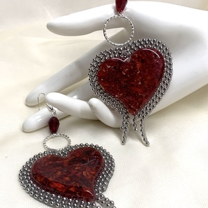 Set bijuterii cu Trandafiri 01321 - bijuterii - seturi de bijuterii - Artynos.ro