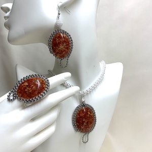 Set bijuterii cu Trandafiri 01322 - Artynos.ro