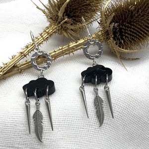 Cercei handmade din rasina 01329 - Artynos.ro