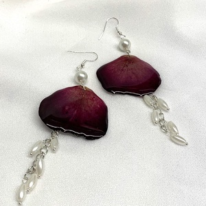 cercei cu Trandafiri 01331 - bijuterii - cercei - cercei din rășină - Artynos.ro