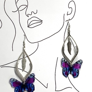 cercei-cadouri pentru femei 01357  - bijuterii - cercei - cercei din rășină - Artynos.ro